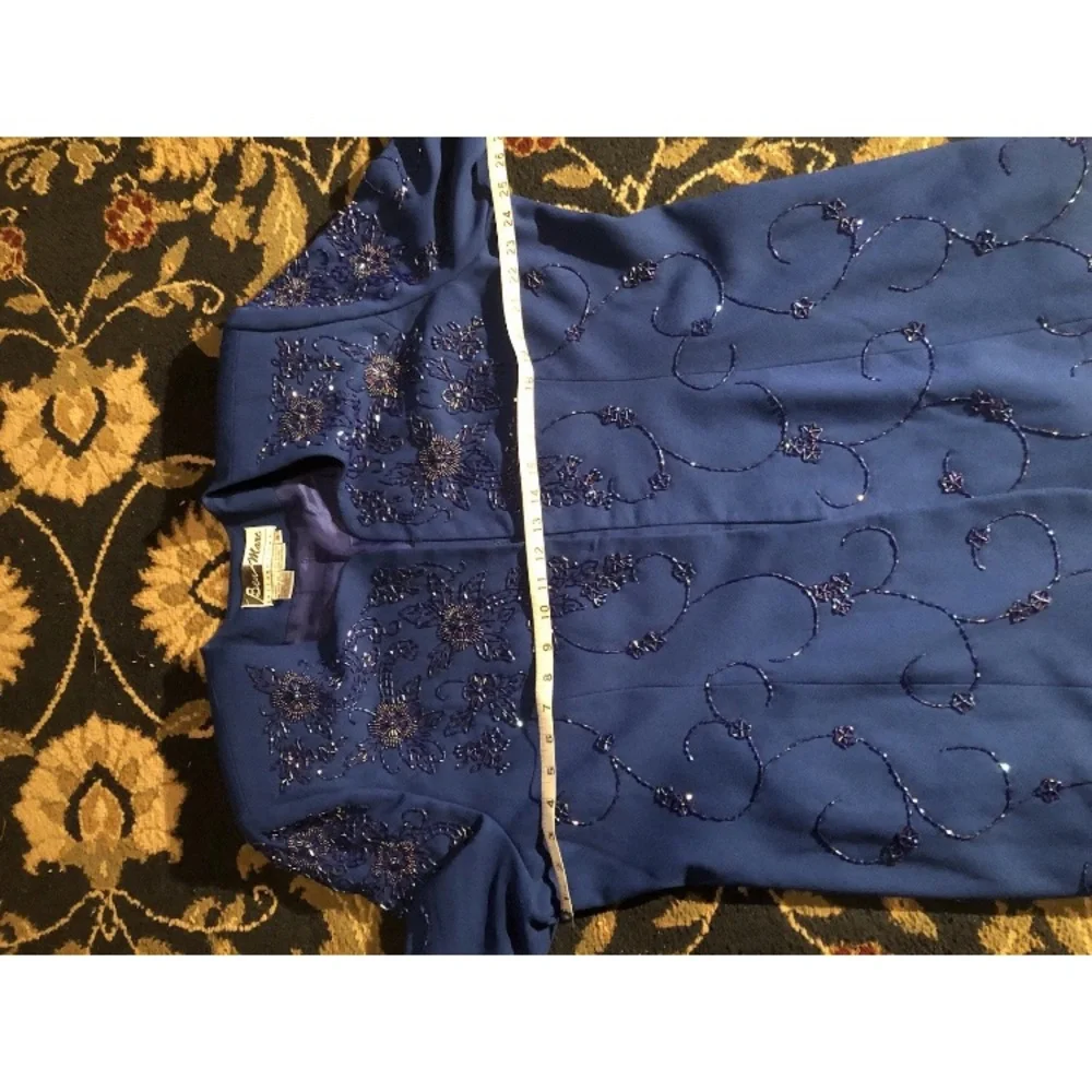 Dazzling Matching Jacket/skirt Set Ben Marc International Navy Blue S 18